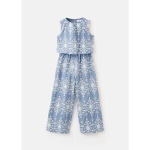 Girls’ embroidered jumpsuit